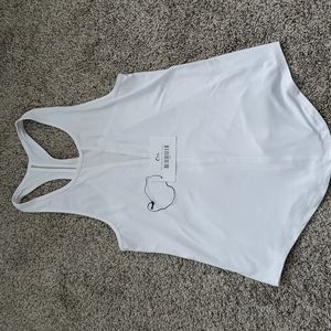 White effortless tank-long
